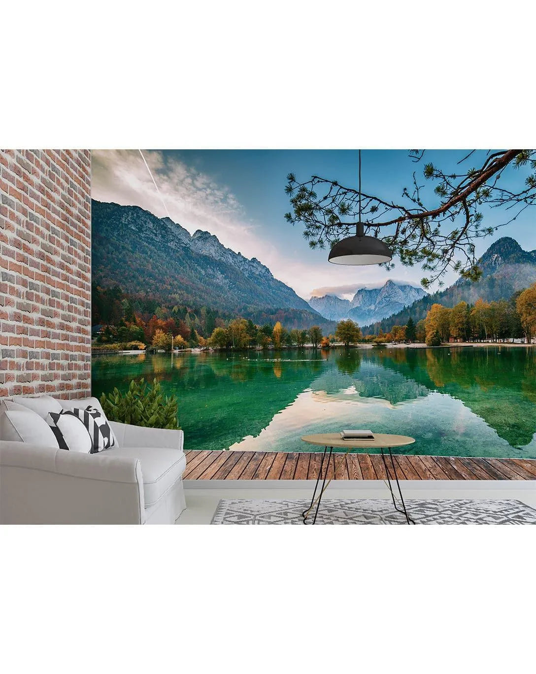 Mountain Lake Photo Nature Wall Mural