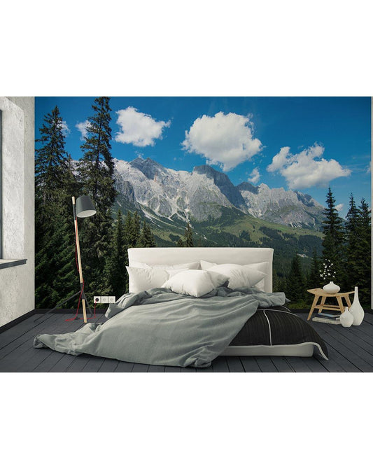 Mountain Landscape Self Adhesive Wall Mural 