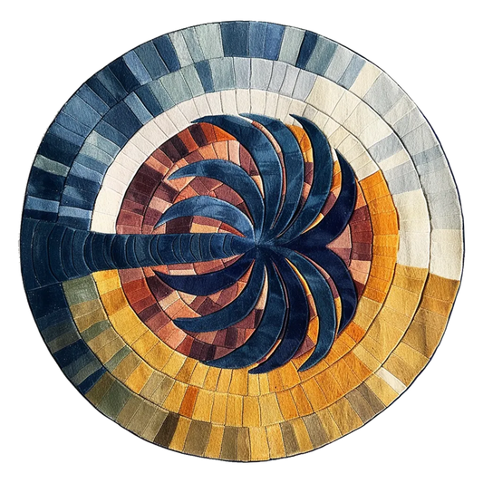 Mystic Gradient Hand Tufted Round Rug