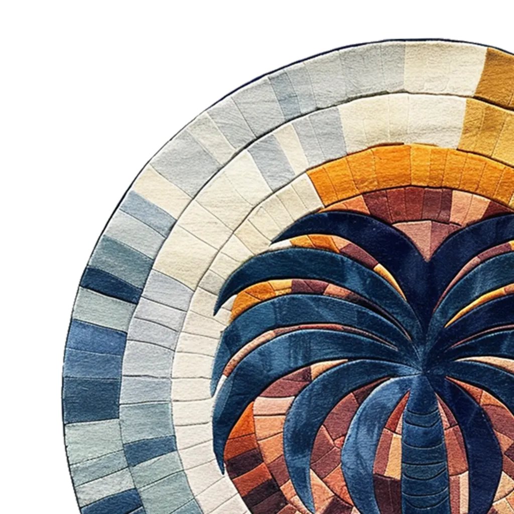 Mystic Gradient Hand Tufted Round Rug