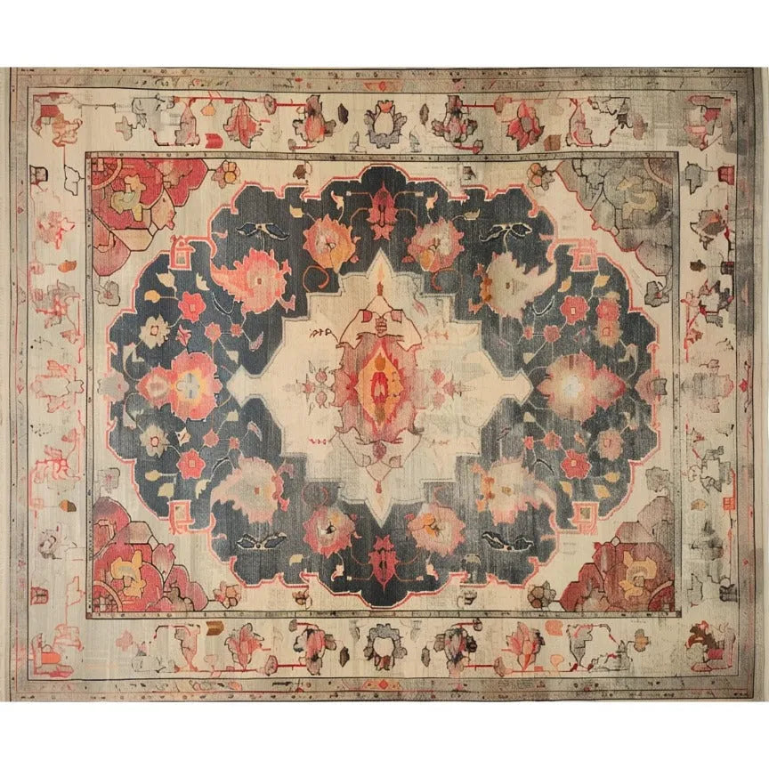 Mystical Arabesque Hand Knotted Area Rug