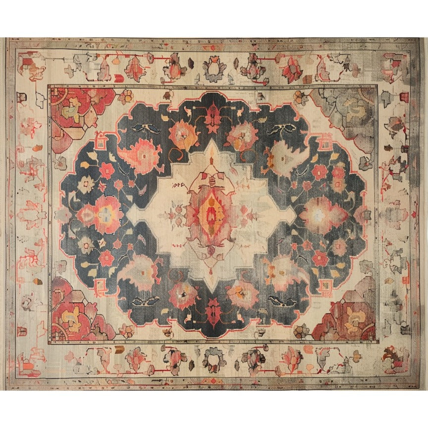 Mystical Arabesque Hand Knotted Area Rug