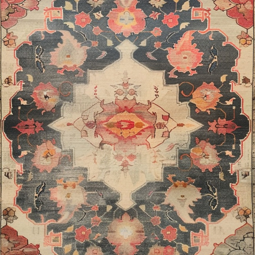 Mystical Arabesque Hand Knotted Area Rug