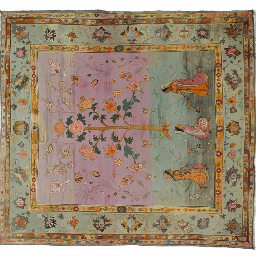 Mythological Tapestry Hand Knotted Area Rug