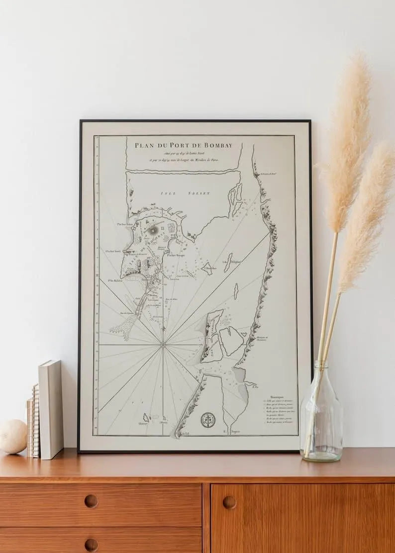 Nautical Chart of Mumbai 1810| India Maps