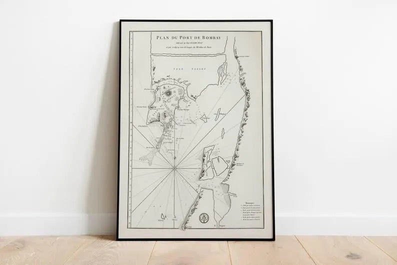 Nautical Chart of Mumbai 1810| India Maps