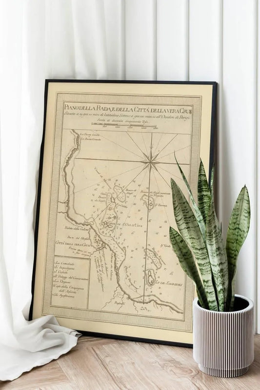 Nautical Chart of Veracruz 1777| Mexico Maps