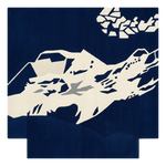 Navy Horizon Square Hand Tufted Rug