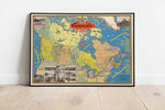 Canada Map Print| Art History