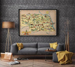 Nebraska Map Print| Art History