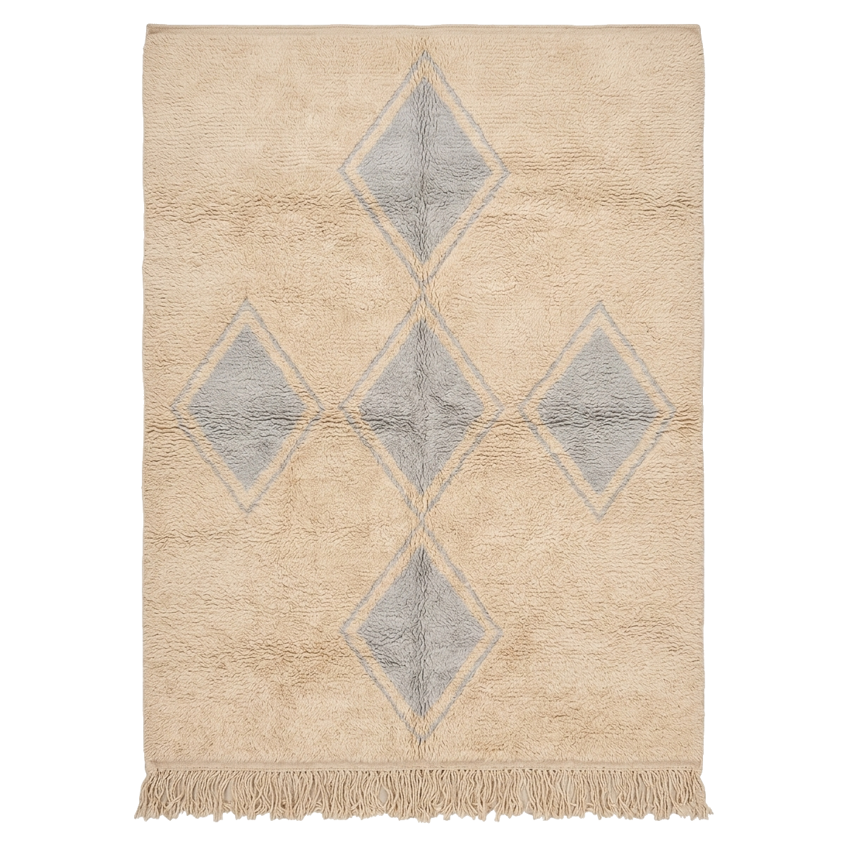 Neutral Starfall Moroccan Shag Rug