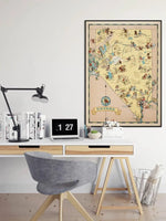 Nevada Map Print| Art History