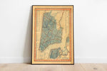 New York Map Print| Fine Art Prints