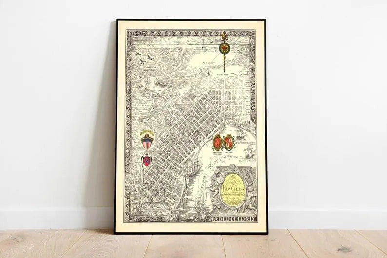 New Orleans Map Print| Art History