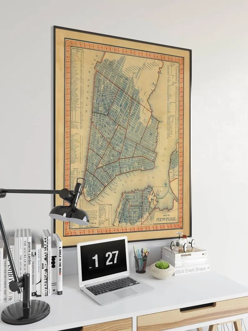 New York Map Print| Fine Art Prints