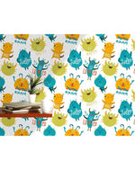 Colorful Lovely Monsters Removable Wallpaper