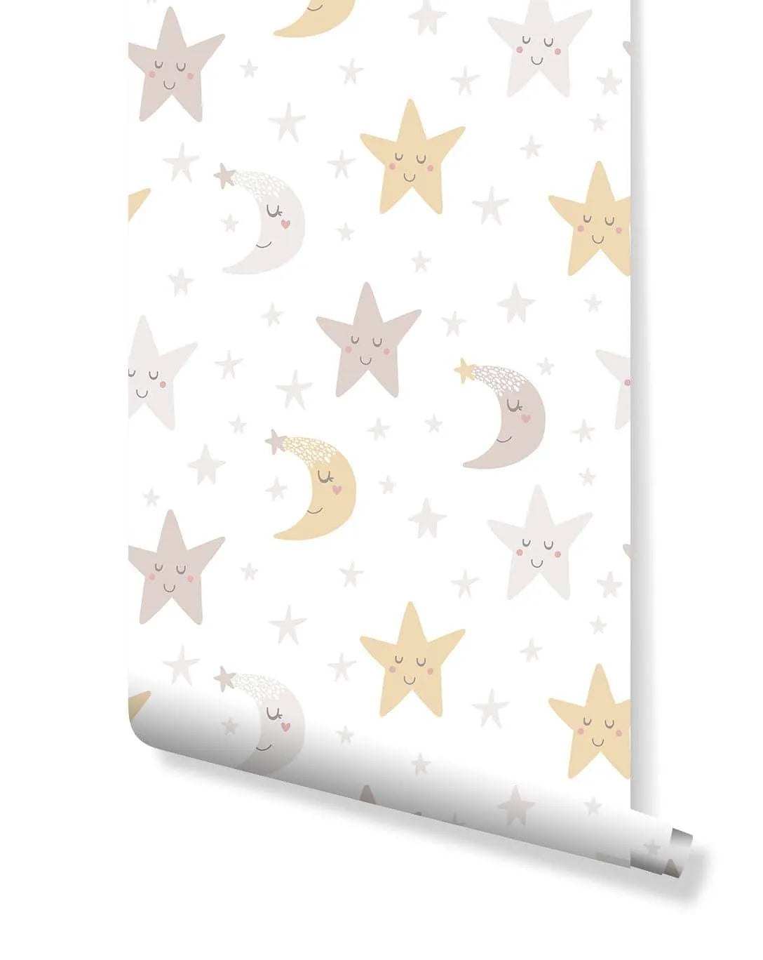 Night Sky Moon and Stars Nursery Removable Wallpaper Night Sky Moon and Stars Nursery Removable Wallpaper 