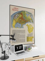 North America Map Print| Art History