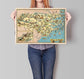 North Carolina Map Print| Art History