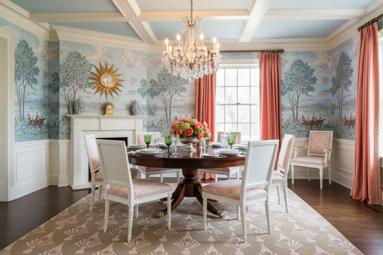 Nude Geometric Petal Hand Tufted Rug