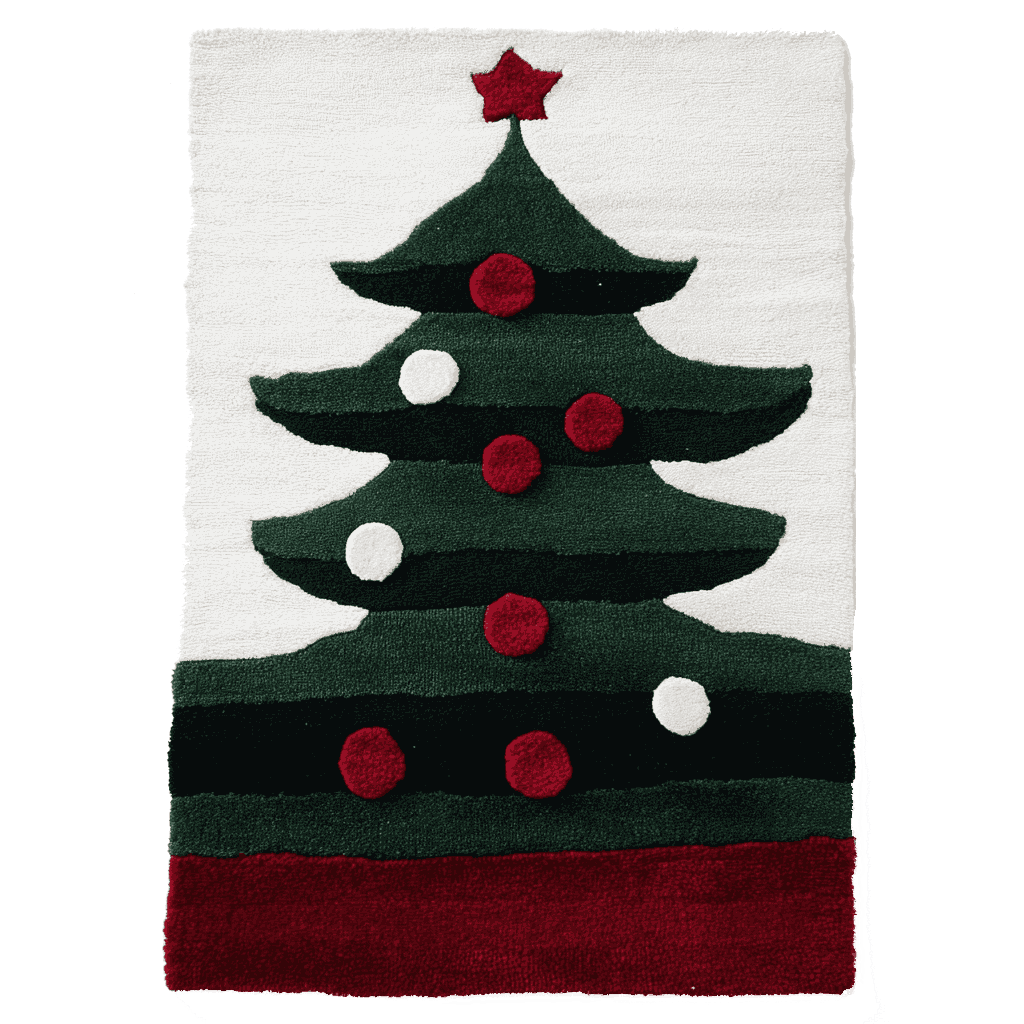 O Christmas Tree Hand Tufted Rug