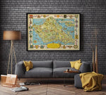 Oahu Island Map Print| Fine Art Prints