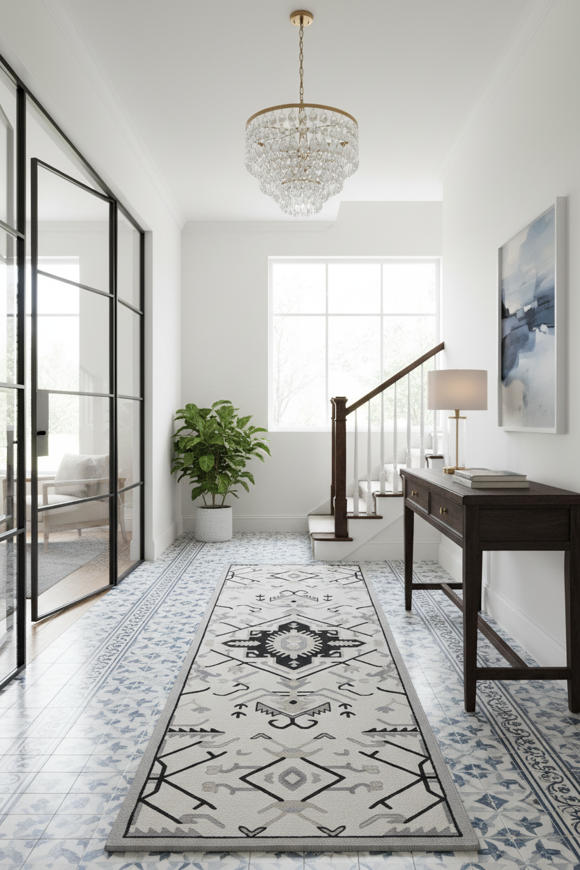 Obsidian Canyon Hand Tufted Runner Rug