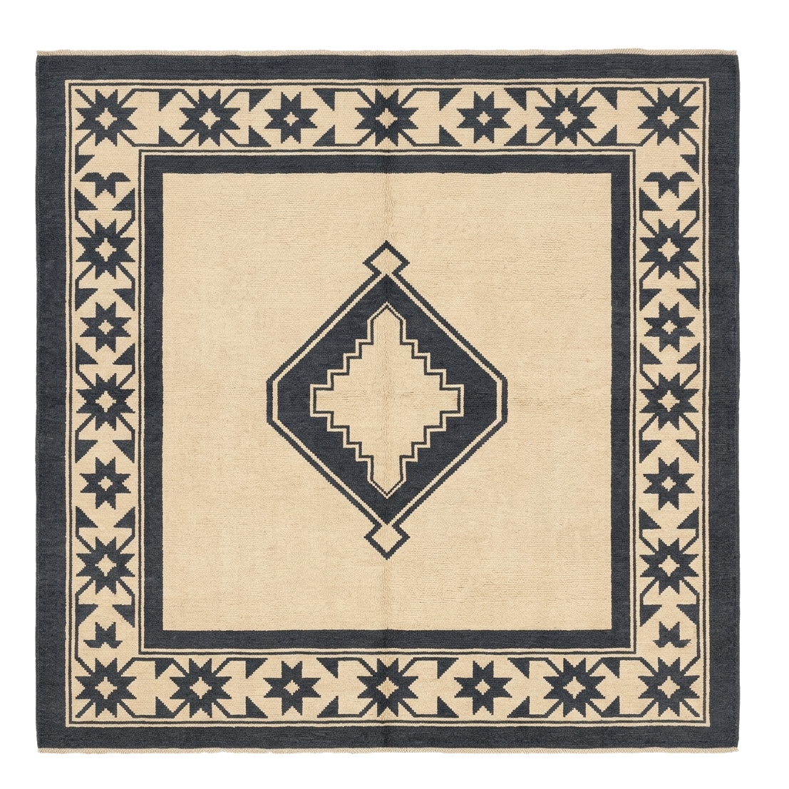Obsidian Diamond Hand Knotted Rug