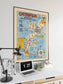 Okinawa Map Print 1945 Ryukyu Islands Map Wall Art