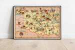 Oklahoma Map Print| Art History