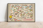 Oklahoma Map Print| Art History