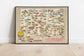 Oklahoma Map Print| Art History