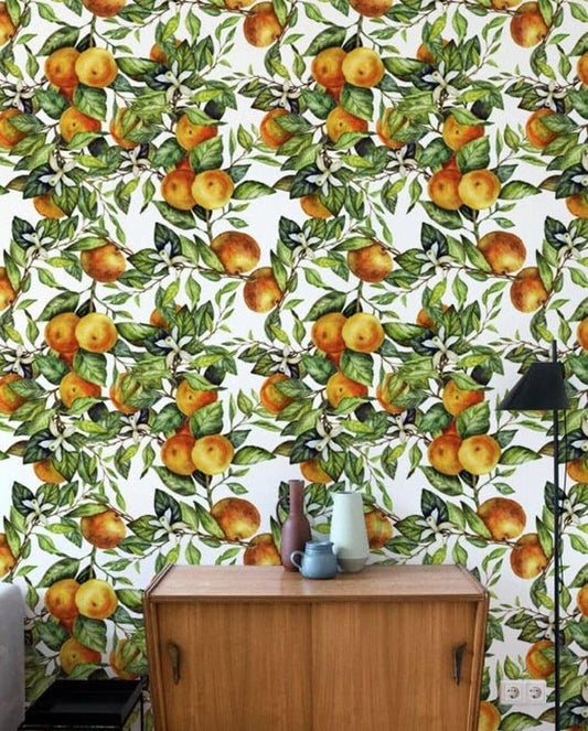Orange Garden Botanical Wallpaper Orange Garden Botanical Wallpaper Orange Garden Botanical Wallpaper 