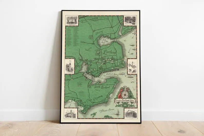 Portland Map Print| Art History