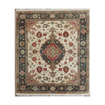 Ornamental Floral Hand Knotted Area Rug