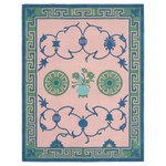 Ornate Floral Medallion Hand Tufted Rug