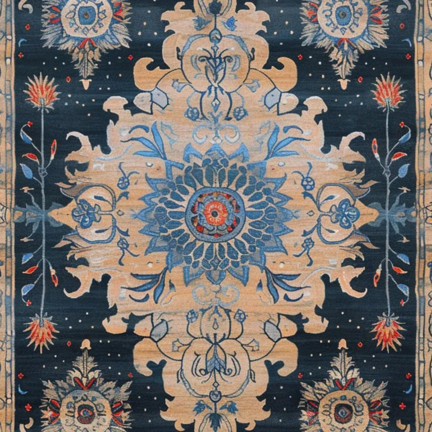 Ornate Blooms Hand Tufted Rug