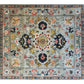 Ornate Floral Harmony Hard Viscose Hand Knotted Wool Rug