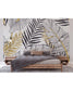 Oversized Black Gold Exotic Palm Leaves Wall Mural 