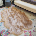 4' x 6' Animal Shape Artificial Wool Faux Fur Rug