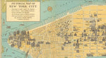 Panoramic Map of Mahattan| Pictorial Map of New York City