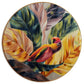 Parrot in the Canopy Hand Tufted Round Rug