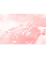 Pastel Pink Sky Clouds Bedroom Wall Mural