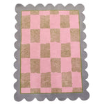 Pastel Harmony Scalloped Leaf Hand Tufted Rug