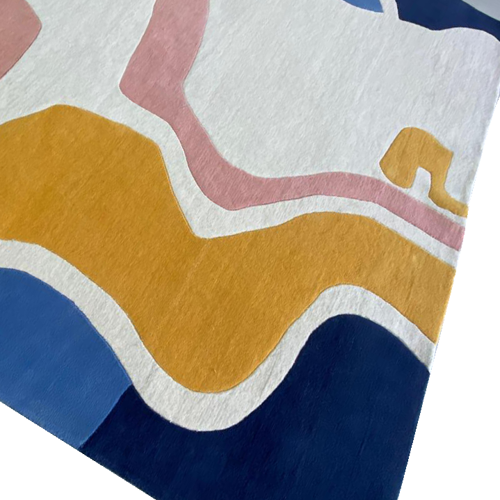 Pastel Land Current Hand Tufted Rug