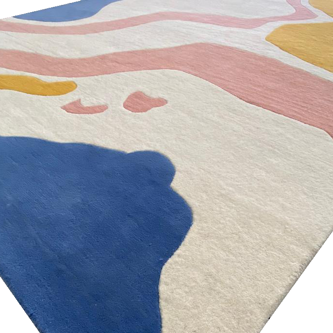 Pastel Land Current Hand Tufted Rug