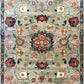 Pastel Medallion Blossom Hand Knotted Area Rug