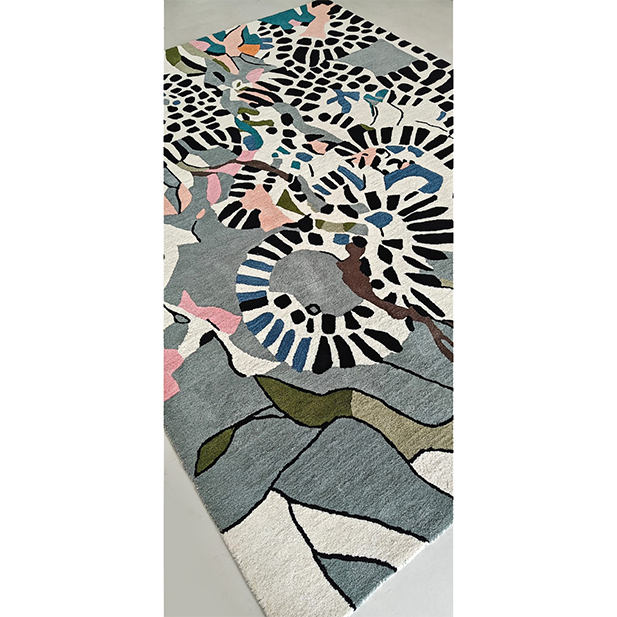 Patterned Motion Play Hand Tufted Rug