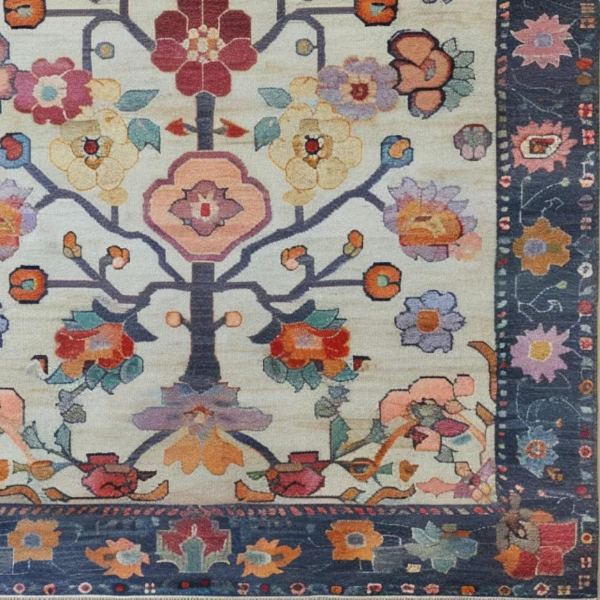 Petal Cascade Hand Knotted Area Rug