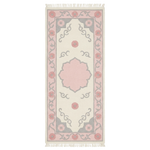Petal & Scroll Echo Hand Knotted Runner Rug 